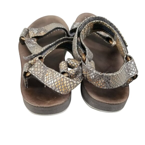 Teva Shoes Womens 7 Eiffel Tower Snakeskin Print Sport Strappy Sandals *Read* - Picture 4 of 7